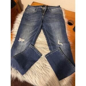 L&B women distressed low rise skinny jeans size 8